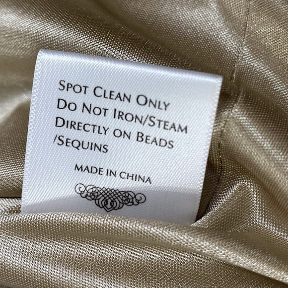 Sue Wong Nocturne Cocktail Sheath Dress Floral Embroidered Sheer Sleeve - Picture 13 of 14